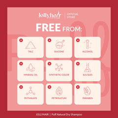 JollyHair puff next to passport illustrating TSA-friendly travel convenience