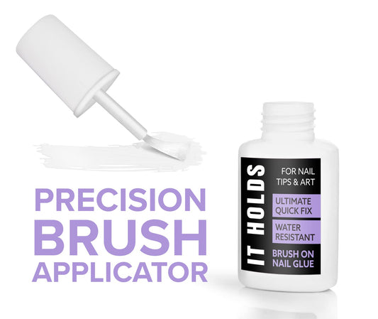 JOMI COMPRESSION brush applicator close-up delivering precise glue application