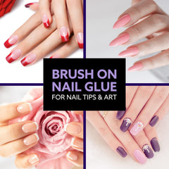 JOMI COMPRESSION dried clear finish on press-on nail demonstrating invisible hold
