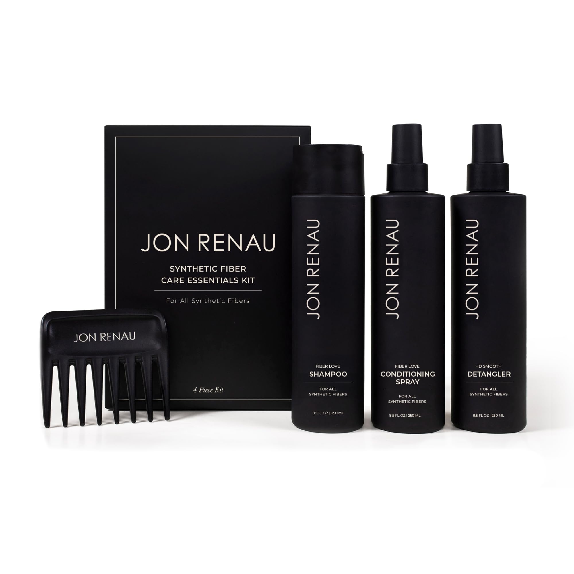 Jon Renau kit front packaging showing all four pieces for complete care