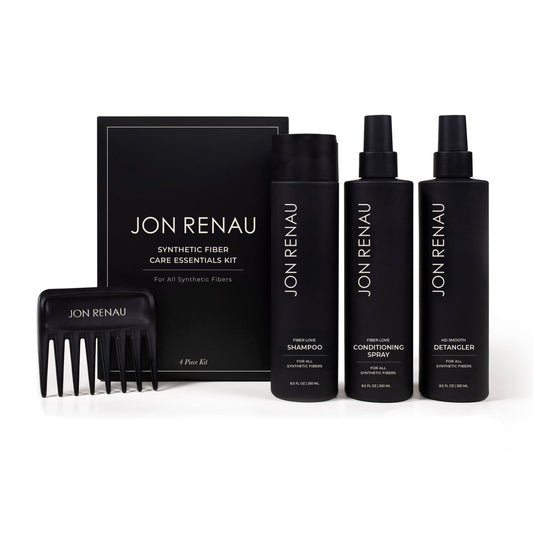 Jon Renau kit front packaging showing all four pieces for complete care