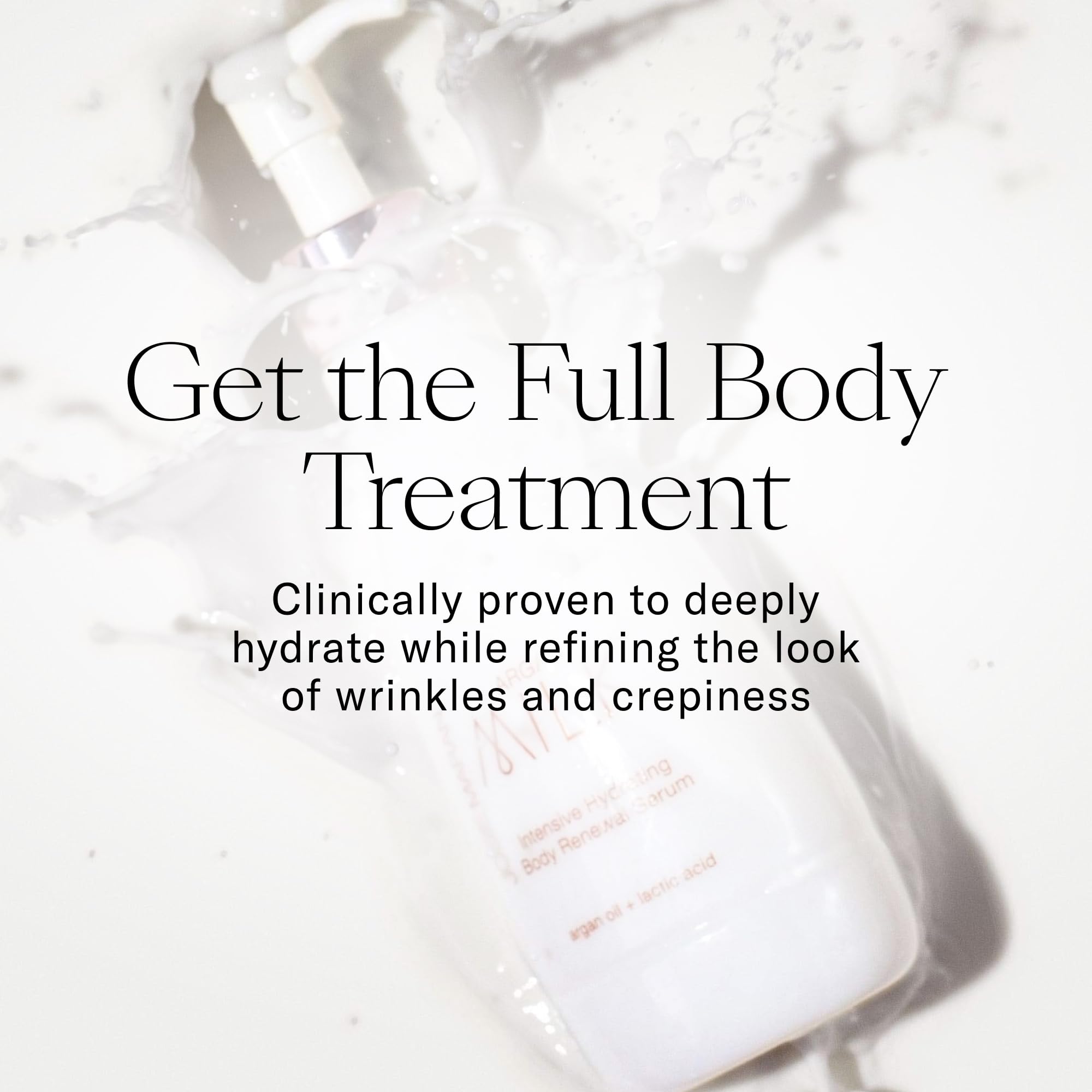 Josie Maran pump dispenser detail for controlled, mess-free use