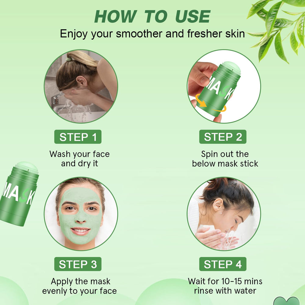 Josmon stick applied to nose and chin for targeted cleansing
