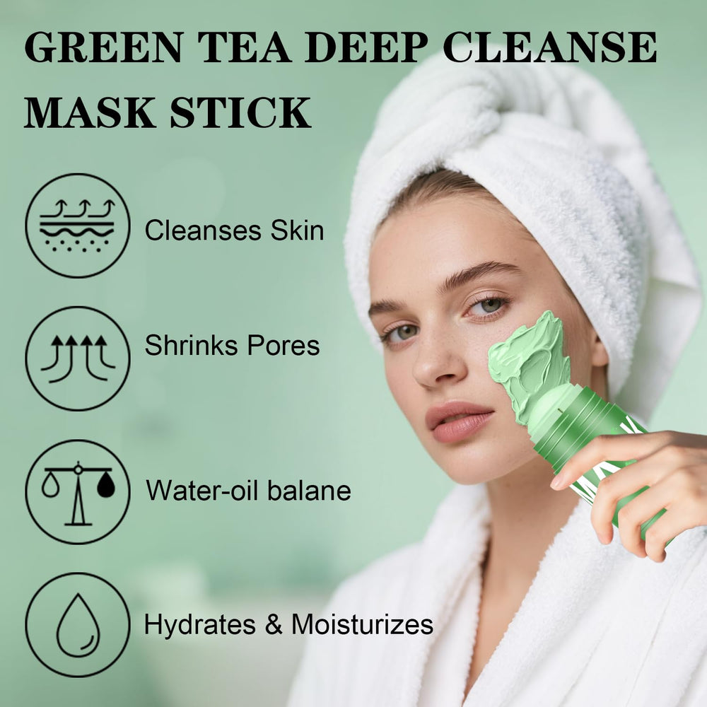 Josmon mask on face demonstration showing targeted pore-cleansing and oil control