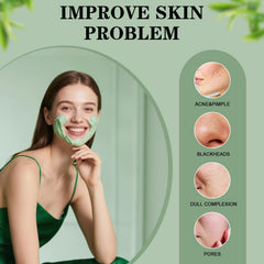 Josmon size comparison next to hand indicating compact, portable skincare stick