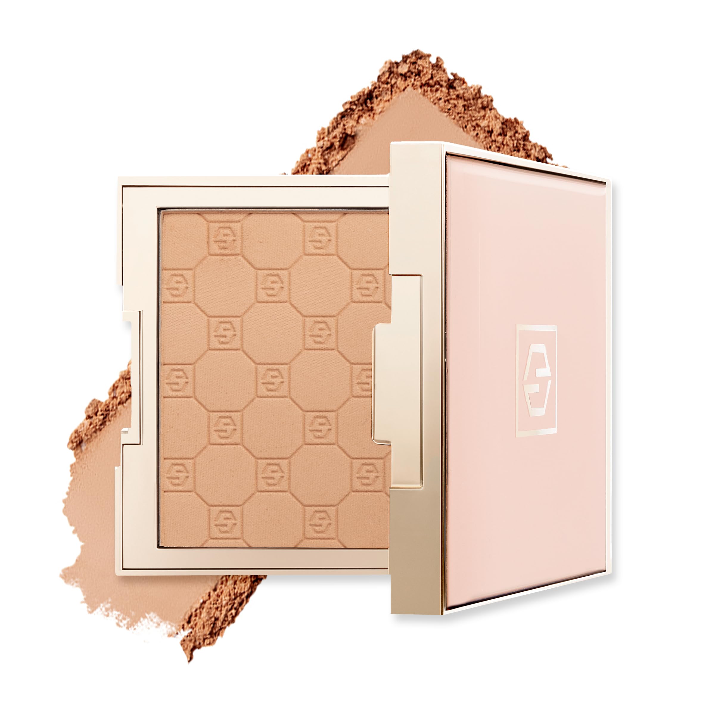 Jouer compact front view showing sleek packaging and shade label benefit: travel-ready finish