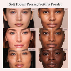 Jouer compact open with pan visible demonstrating ready-to-use pressed powder benefit