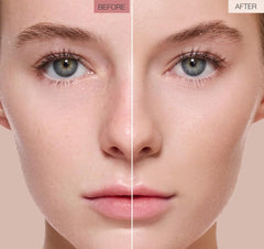 Jouer powder open pan close-up showing fine texture and soft-focus benefit for smooth skin