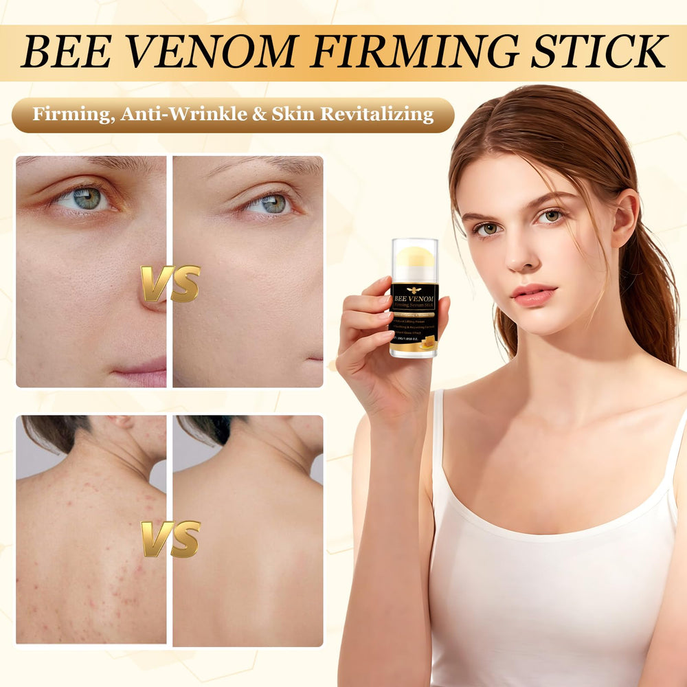JOYAONE applying stick to laugh lines for targeted firming and smoothing