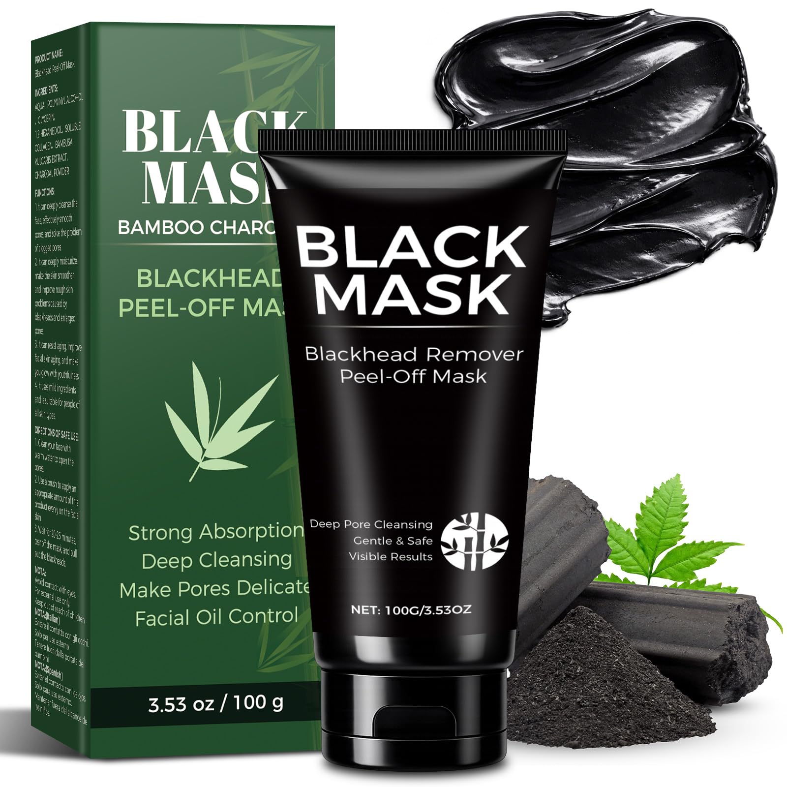 JOYAONE front packaging showing charcoal peel-off mask and kit benefits