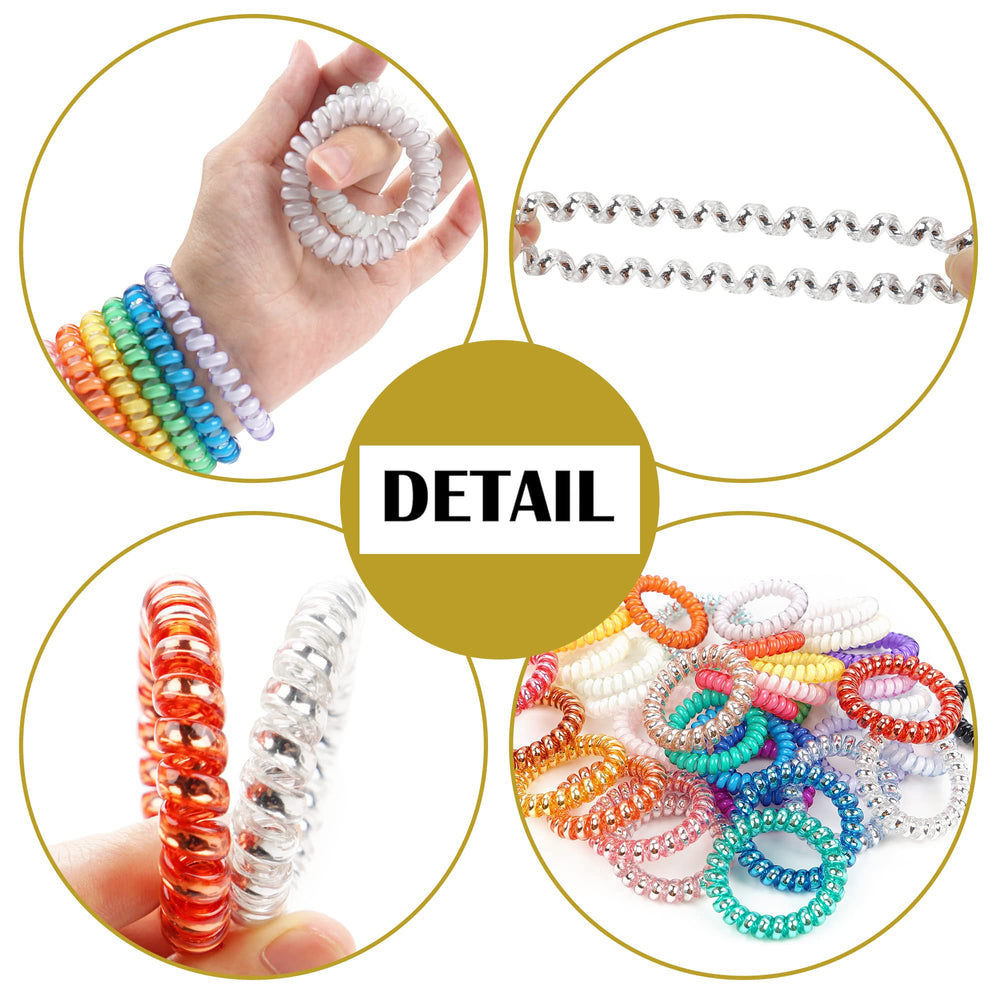 JOYOYO coil beside a ruler for size comparison, clear fit for all hair types