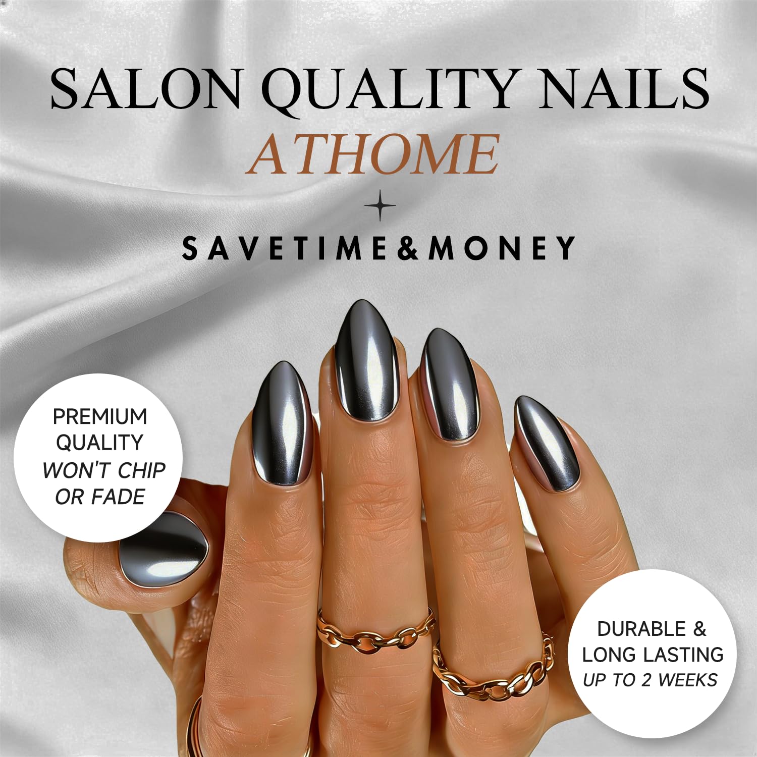 JOYVVEW nails on hand demonstrating size and realistic fit for everyday use