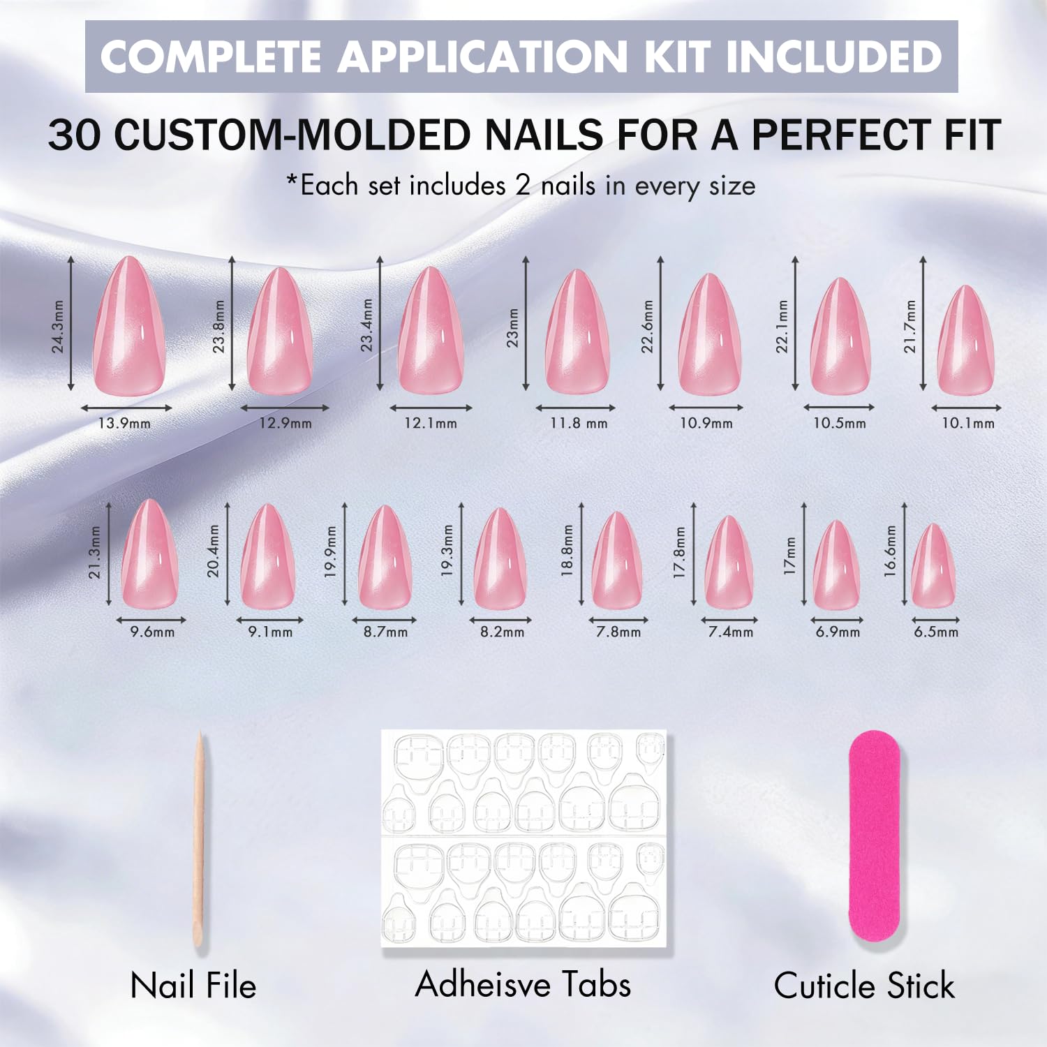 JOYVVEW hand model wearing nails showing ready-to-wear glam benefit