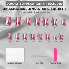 JOYVVEW side profile showing nail thickness and durable gel construction benefit
