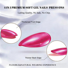 JOYVVEW thumb with applied nail illustrating natural almond fit benefits