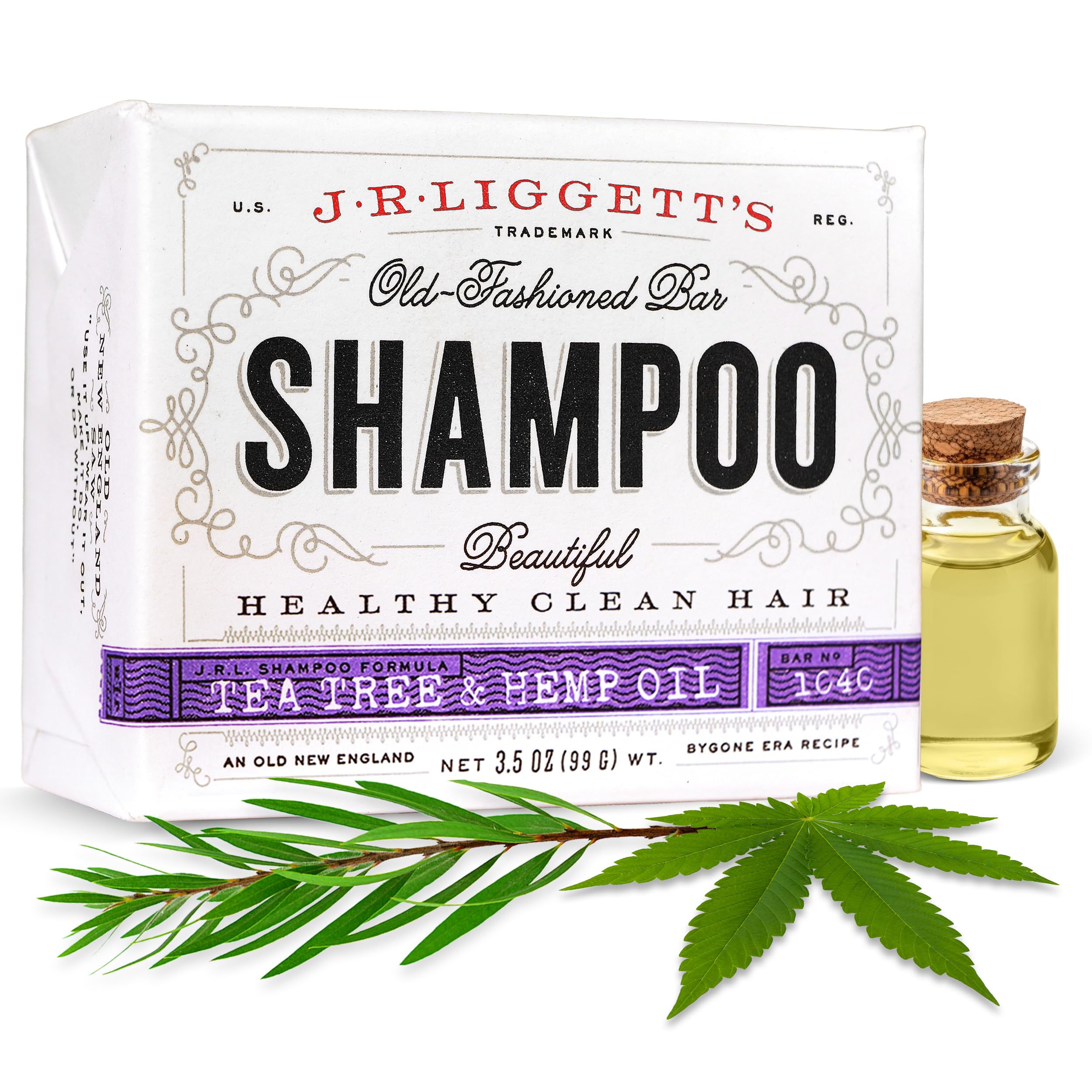 J·R·LIGGETT'S front packaging showing clean, natural branding and product benefit