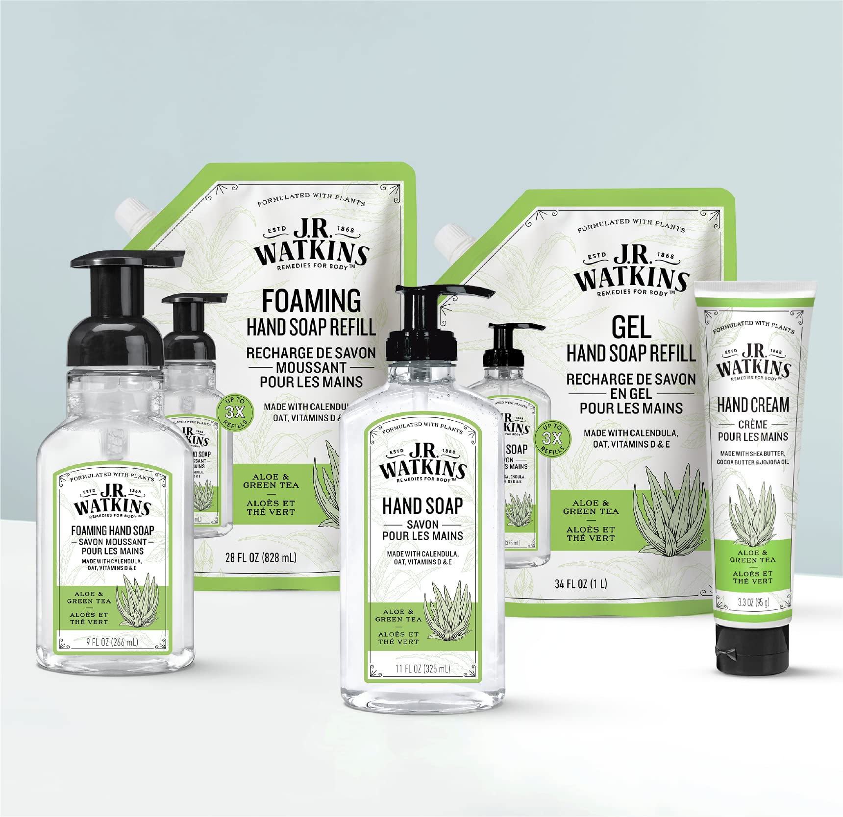 J.R. Watkins cream being applied on hand to soothe dry skin