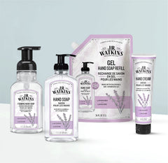 J.R. Watkins cream texture close-up, whipped formula for quick absorption.