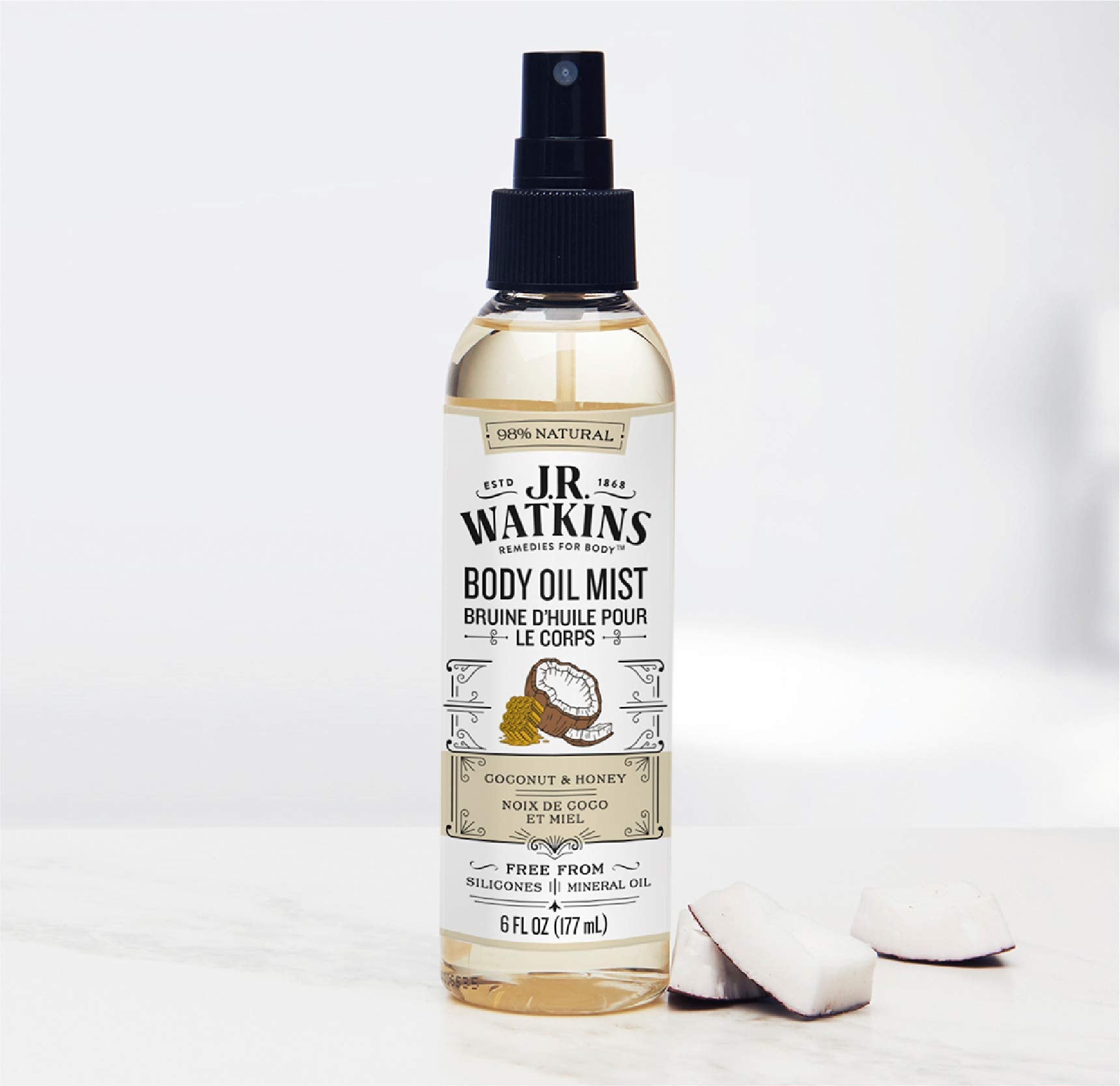 J.R. Watkins spray nozzle close-up for easy, even application benefit