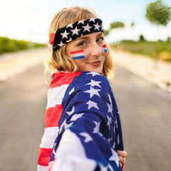 Jremreo label and USA flag design detail highlighting clear color coding