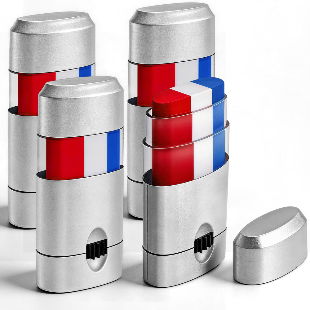 Jremreo front pack showing red white blue sticks and patriotic design for quick use
