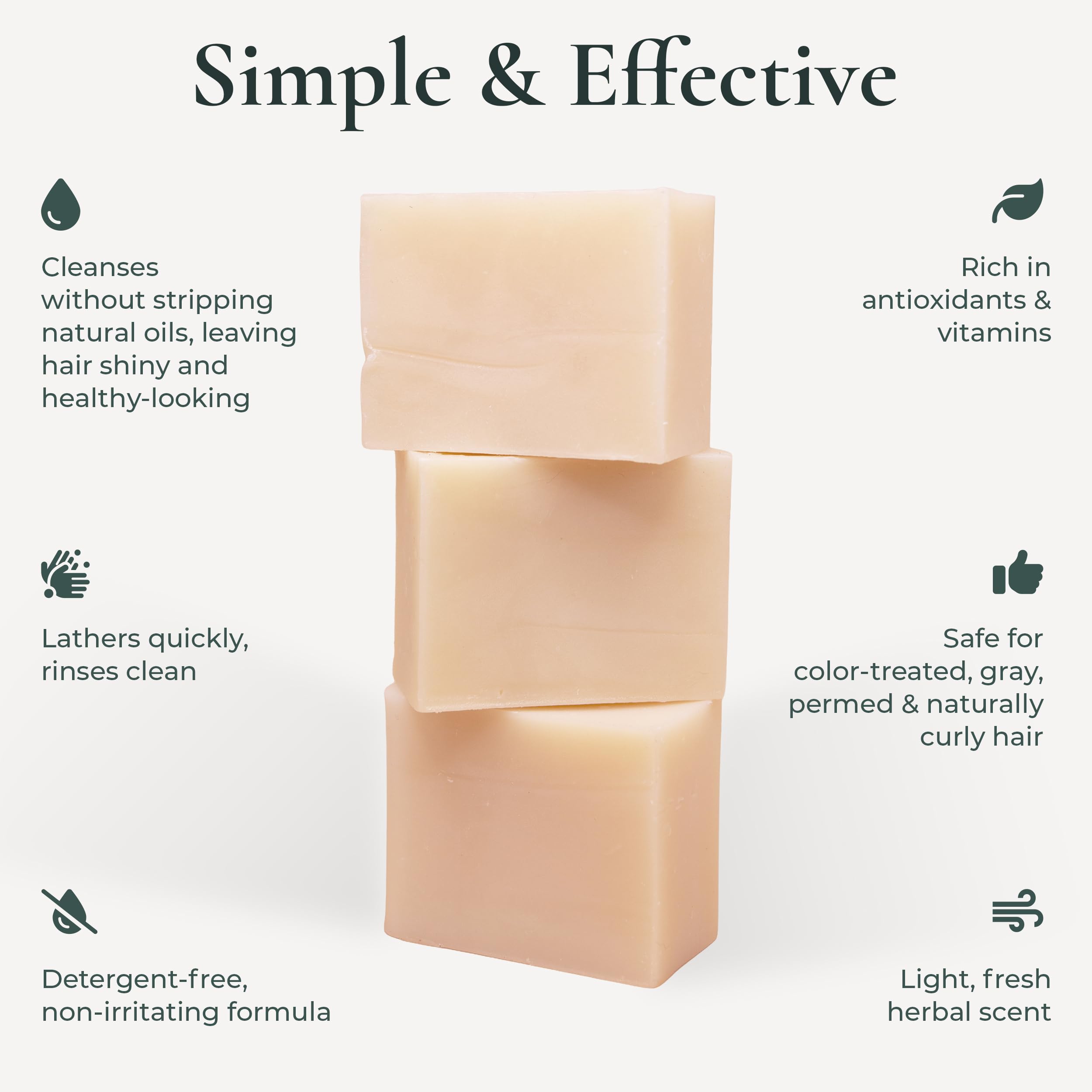 J·R·LIGGETT'S texture close-up showing creamy soap surface and gentle lather benefit