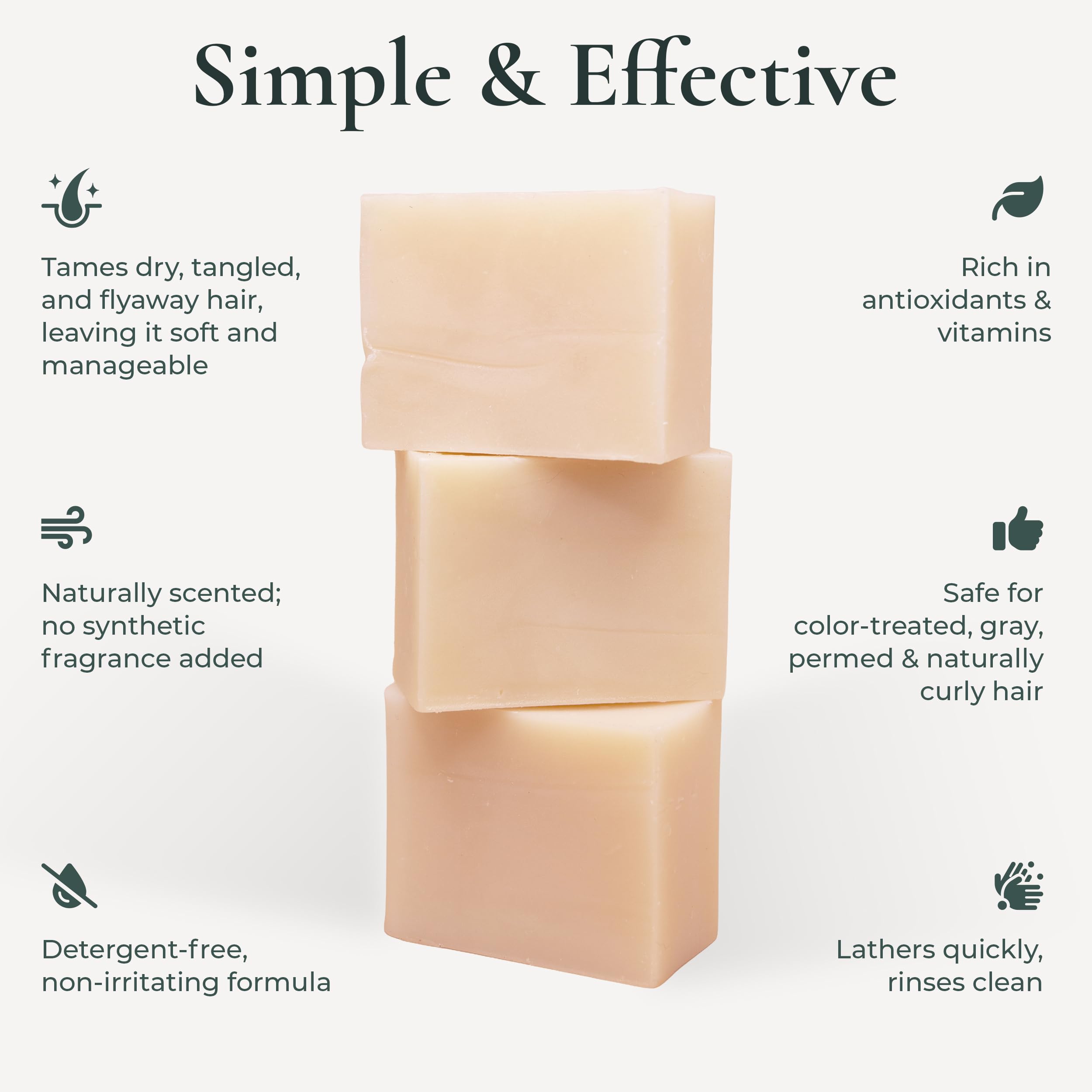 J·R·LIGGETT'S bar creating thick lather in hands for gentle cleansing benefit