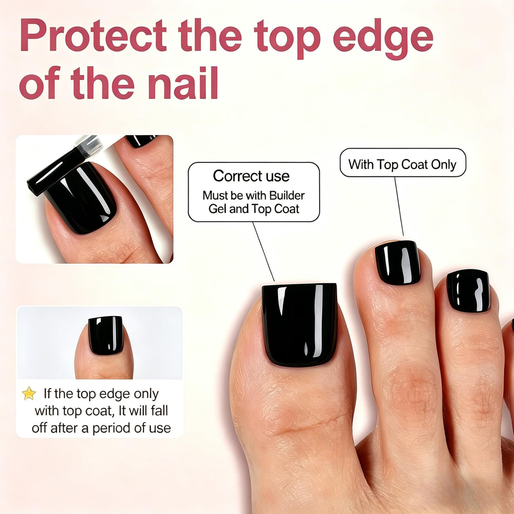 Jsiallye glossy gel finish highlighting chip-resistant look