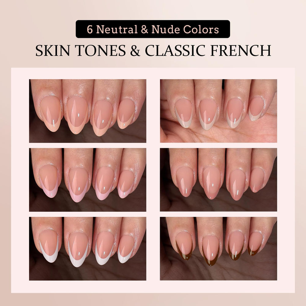 Jsiallye application shot of hand applying press-on nails for fast salon-style benefit