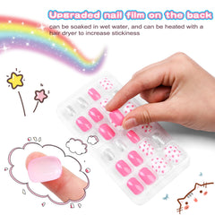 Jsiallye pre-glued adhesive strip visible for safe, mess-free application benefit
