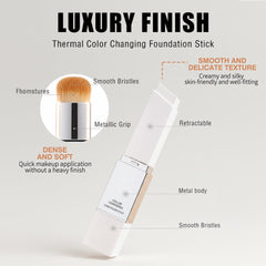 JUAAZIN swatch on hand showing color change and customized match benefit