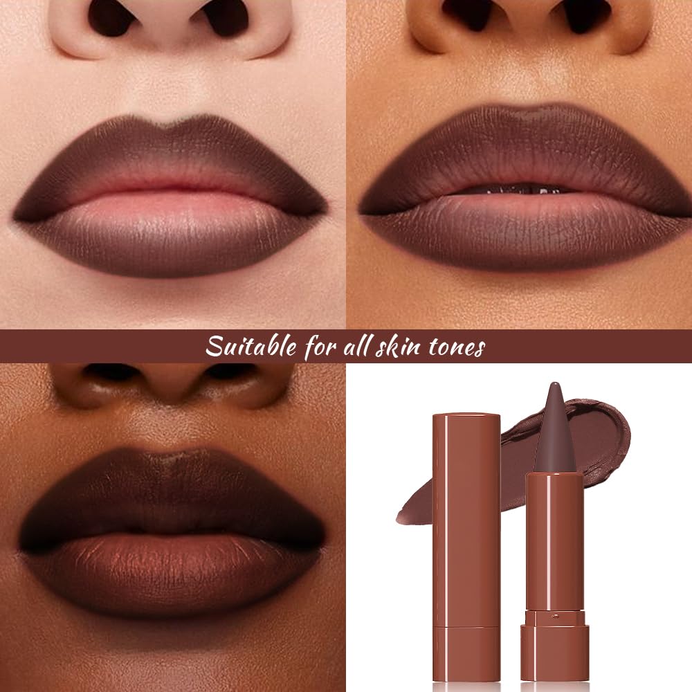 JUAAZIN lip swatch on arm showing rich payoff and buildable coverage benefit