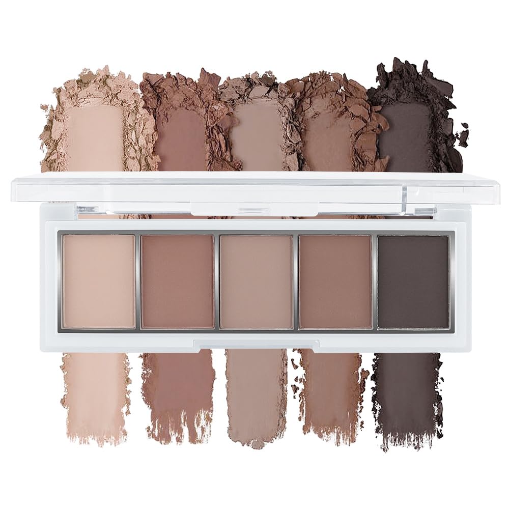 JUAAZIN close-up of eyeshadow pans highlighting smooth texture and easy blendability benefit