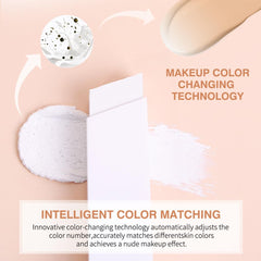 JUAAZIN applying stick to cheek showing fast on-the-go coverage