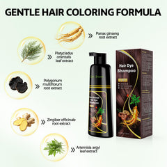 JUANCHI application on hair demonstrating fast at-home coloring benefit