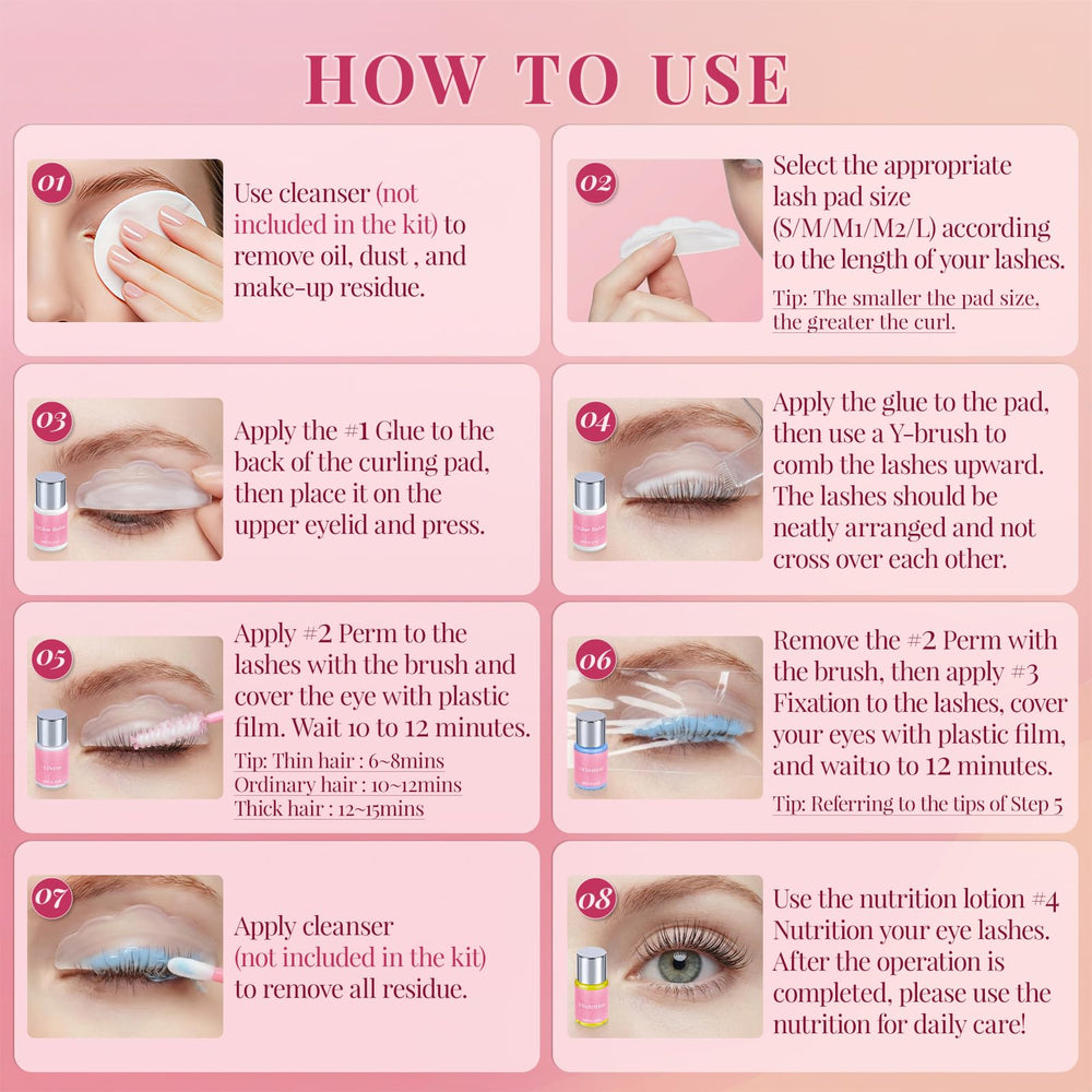 JUANCHI lash lift applied on model demonstrating instant lift