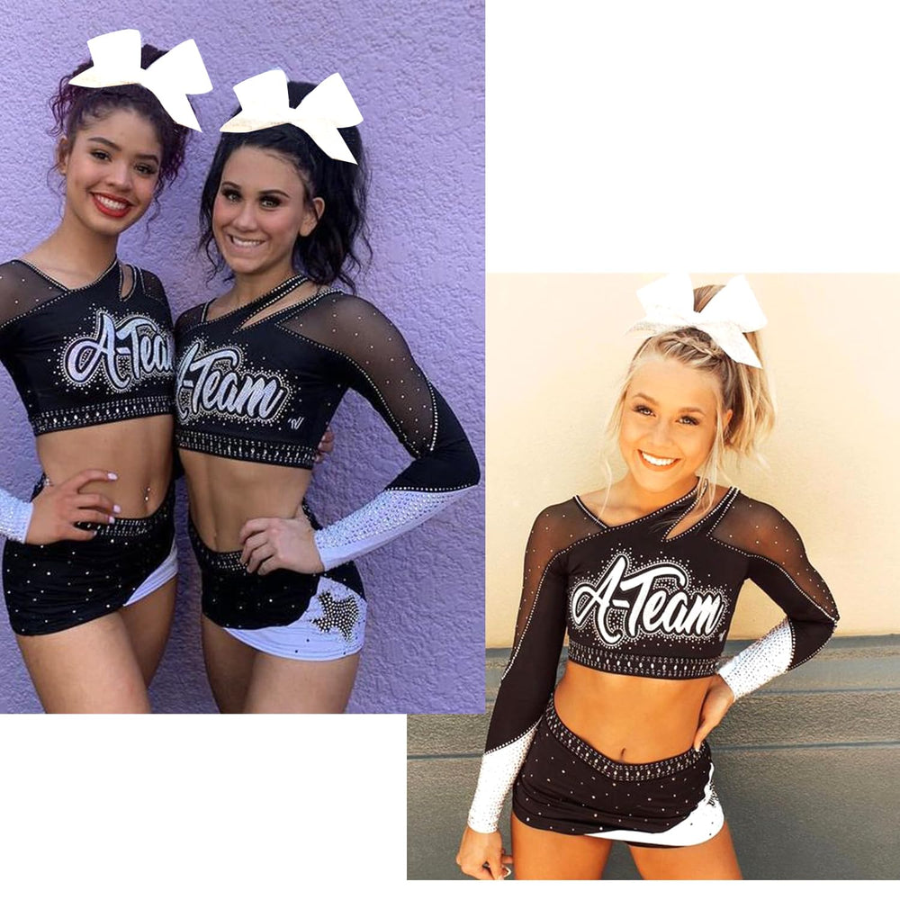 JUCCPUL cheer bow worn at practice for a polished, coordinated team appearance