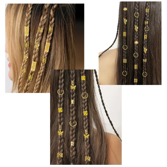 JUCCPUL gold hoop rings detail showing secure clasp and styling versatility