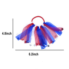 JUCCPUL hair in a ponytail wearing the tie, keeps hair secure benefit