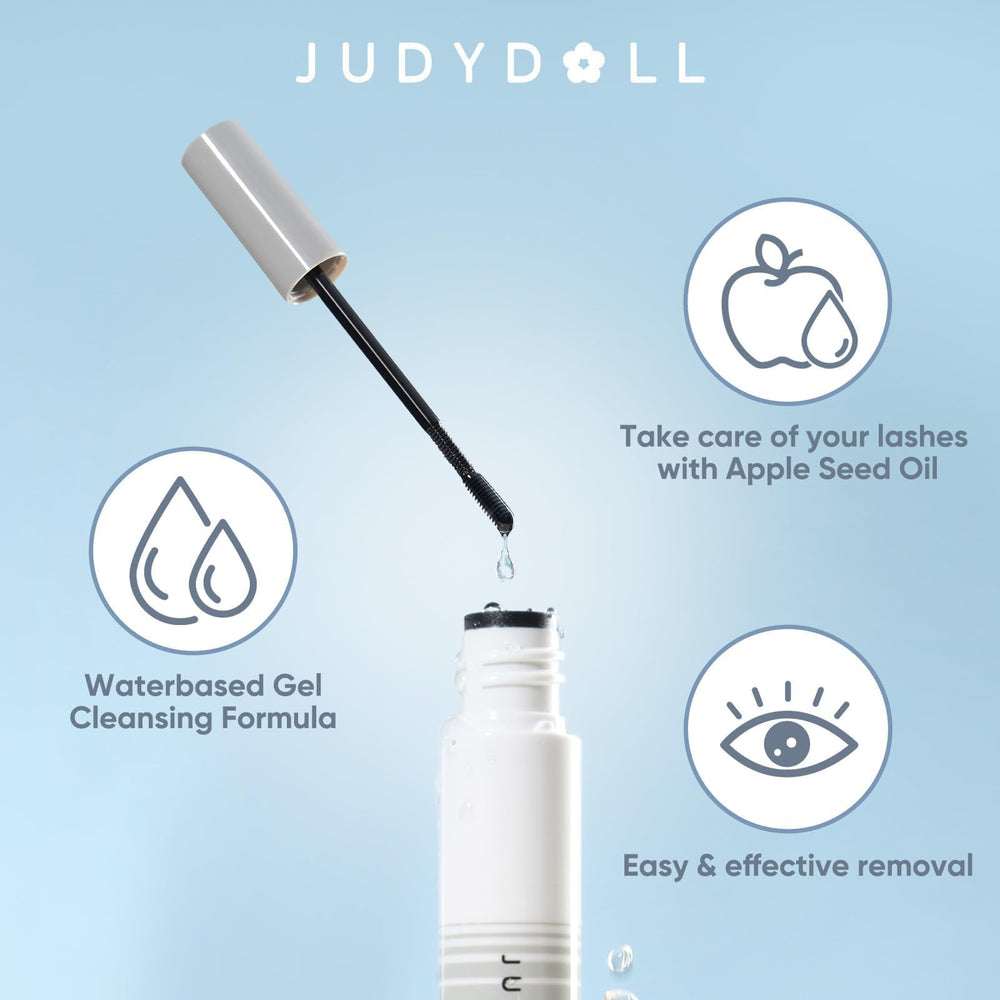 JUDYDOLL comb applicator close-up wrapping lashes for efficient removal