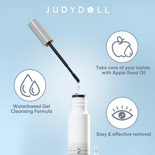 JUDYDOLL comb applicator close-up wrapping lashes for efficient removal