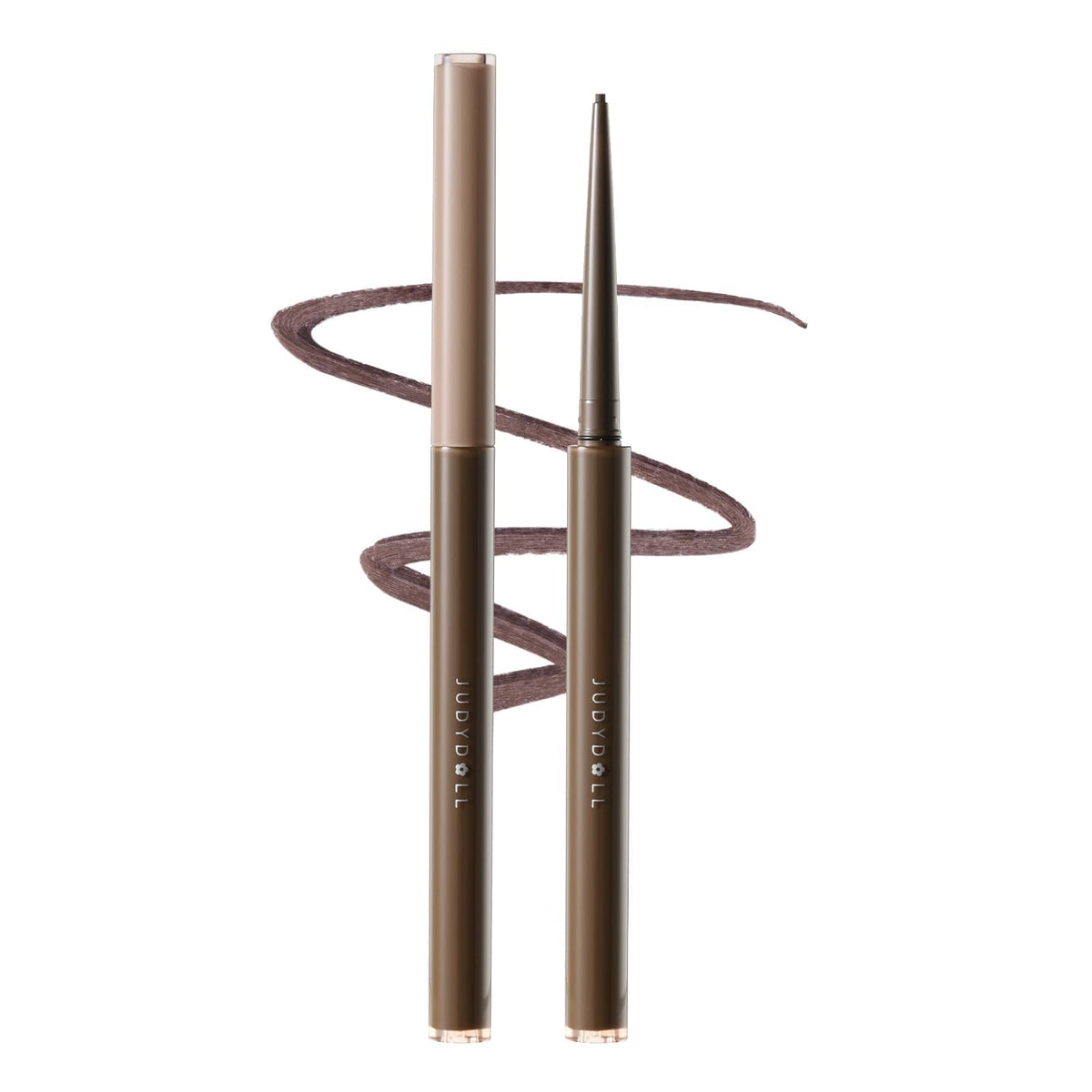 JUDYDOLL front packaging showing shade 02 Dark Brown and benefits