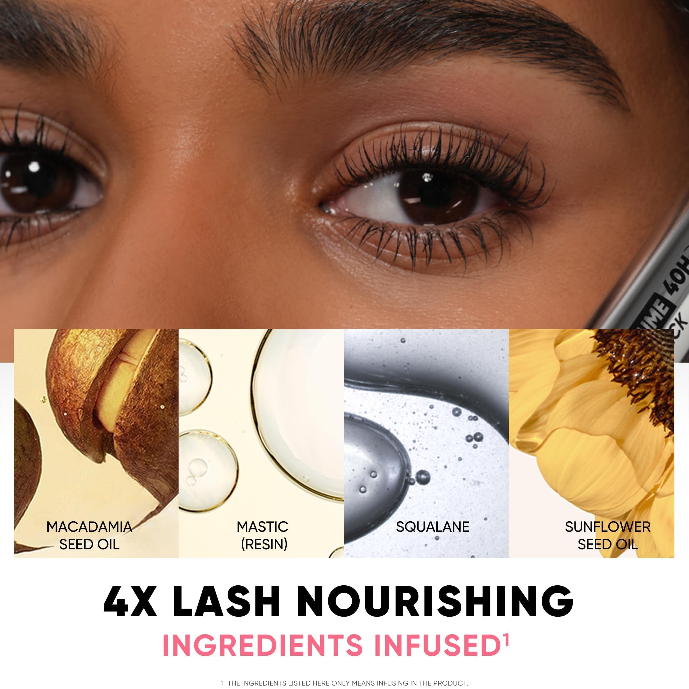 JUDYDOLL lash-length comparison showing visible volume and longer-looking lashes