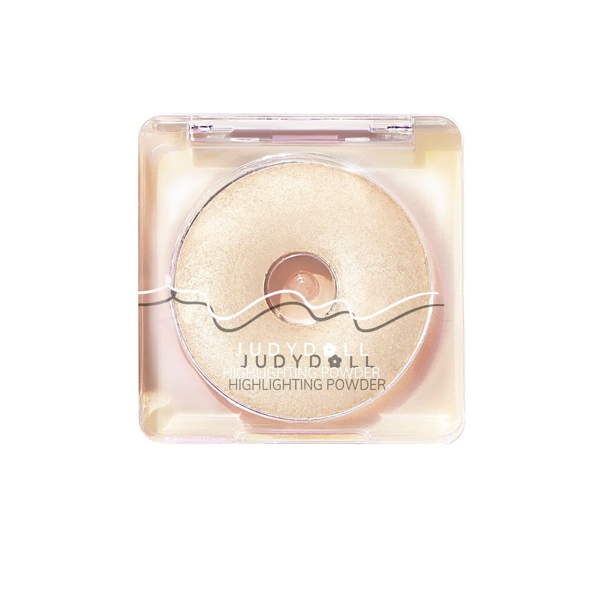 JUDYDOLL front packaging showing compact and label, highlights portability and design