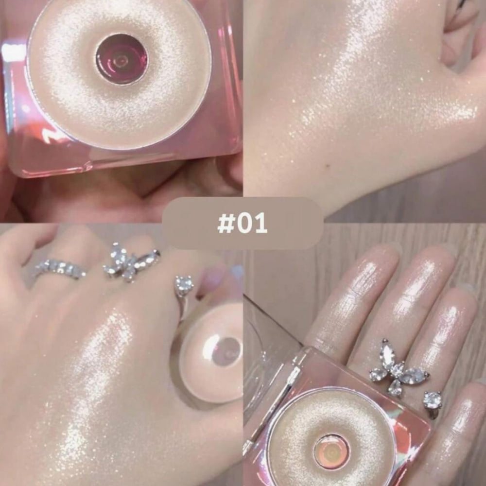 JUDYDOLL swatch on arm showing Greamy Glow shade delivering luminous, natural radiance