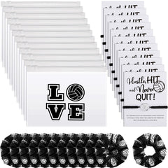 Juexica front packaging showing all 36 volleyball-themed items and coordinated look