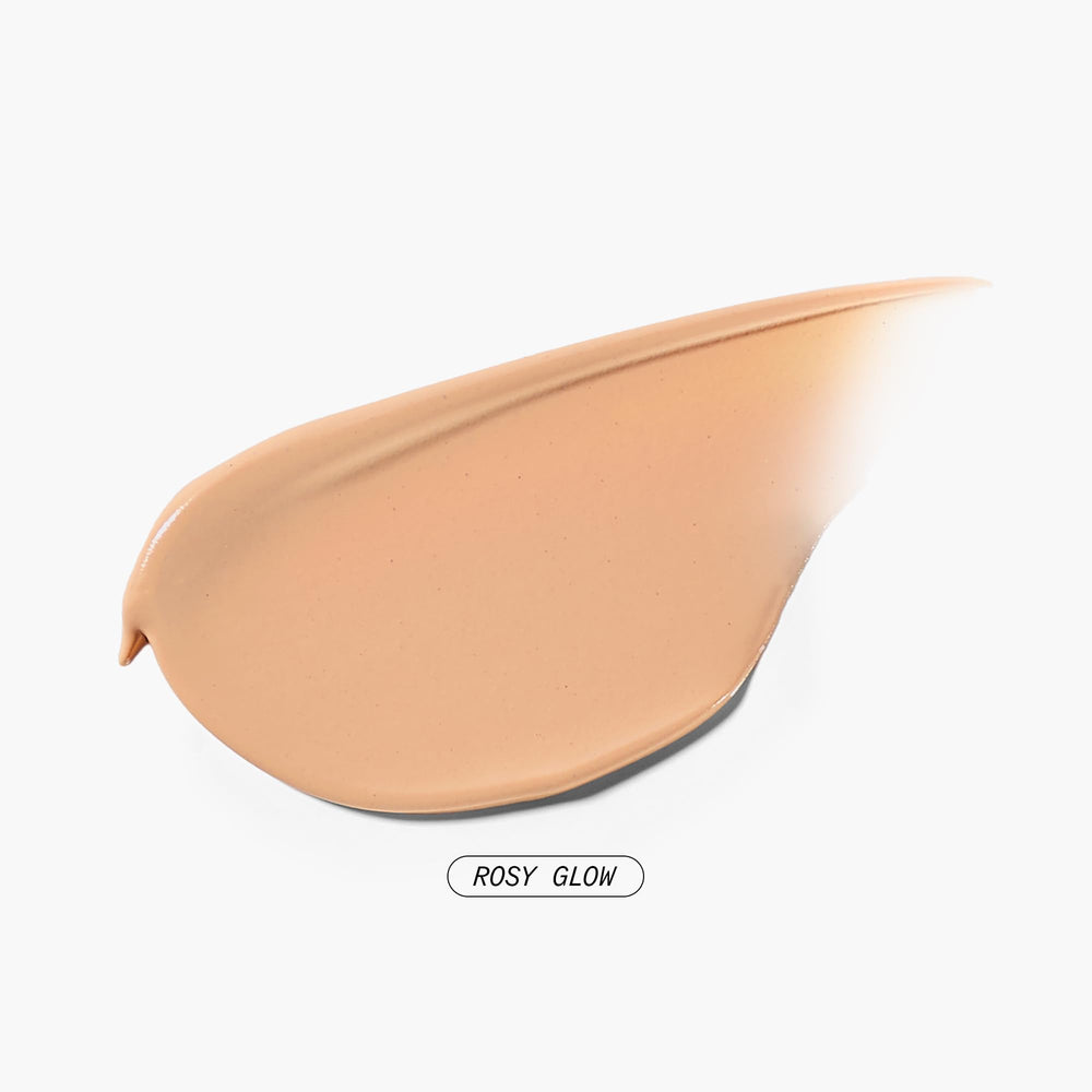 Juice Beauty cream texture swirl highlighting dewy finish and hydrating, buildable consistency