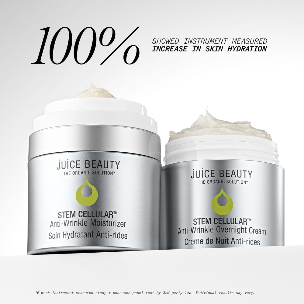 Juice Beauty botanical ingredients display highlighting antioxidant sources