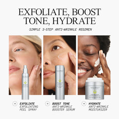 Juice Beauty applying cream to neck and décolleté for smoothing effect