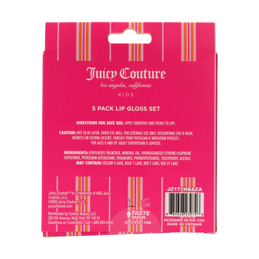 Juicy Couture tube detail and applicator tip demonstrating simple, mess-free application